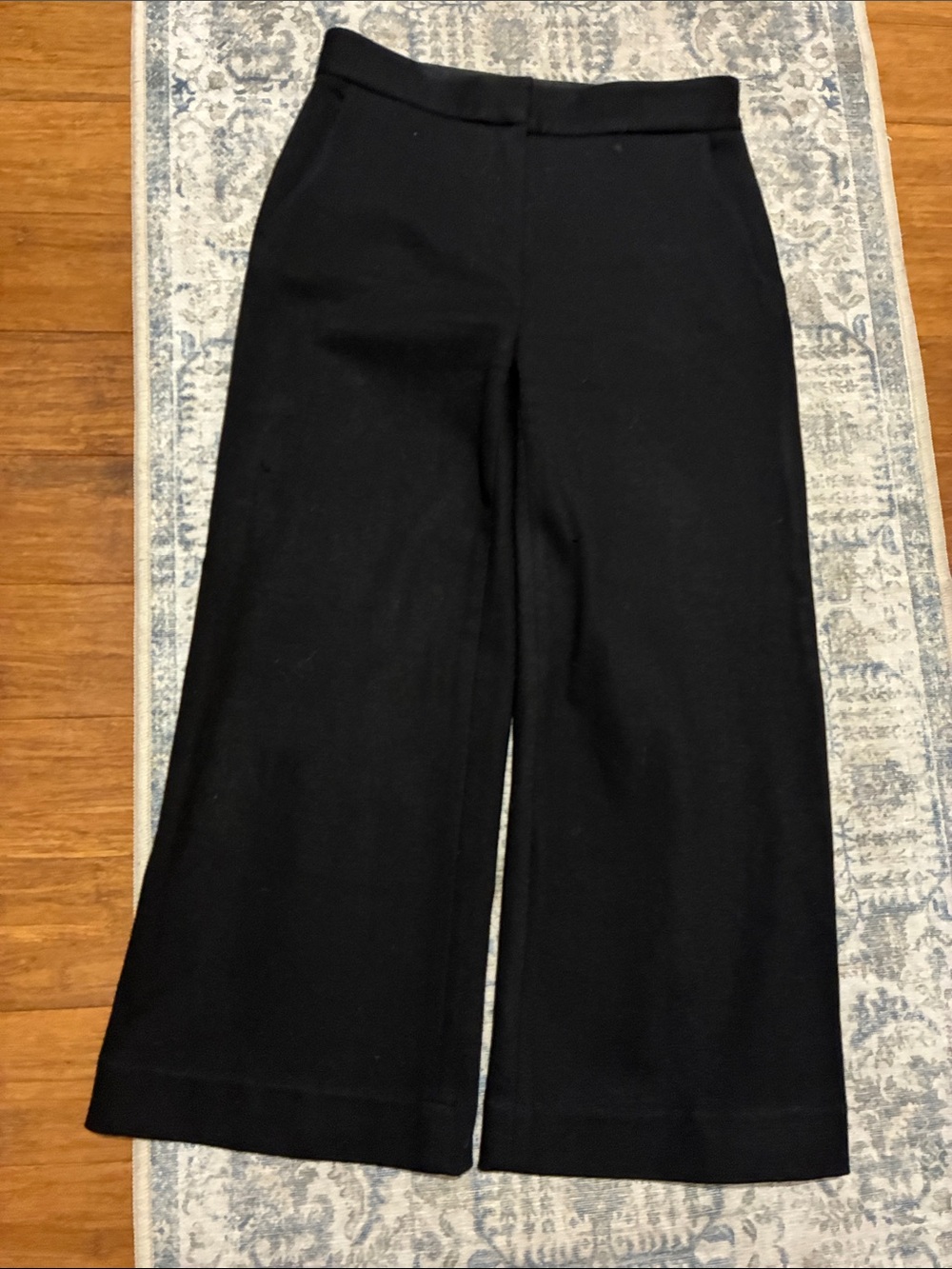 MM Lafleur Classic Wide-Leg crop Black Women's Pants - size 0